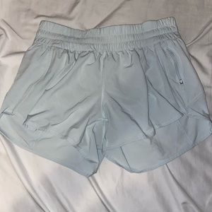 light green lululemon shorts